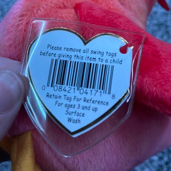 Strut the Rooster 1996 Beanie Baby Mint Condition - Picture 5 of 6